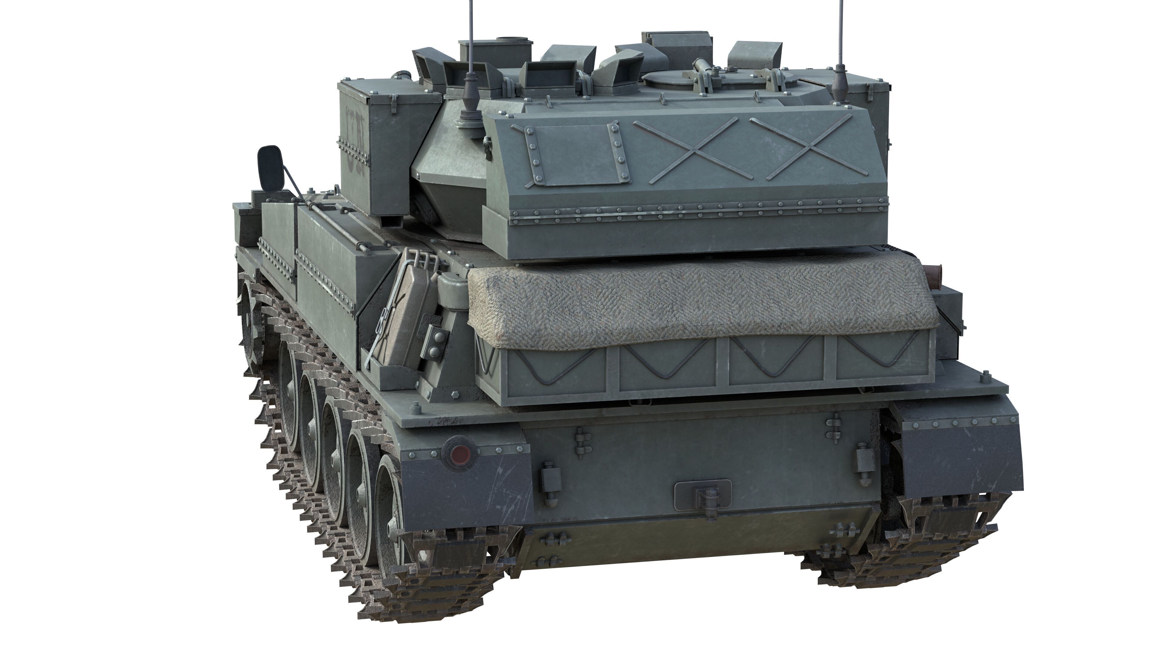 Scimitar FV 107 CVR Tank Low-poly 3D model_7