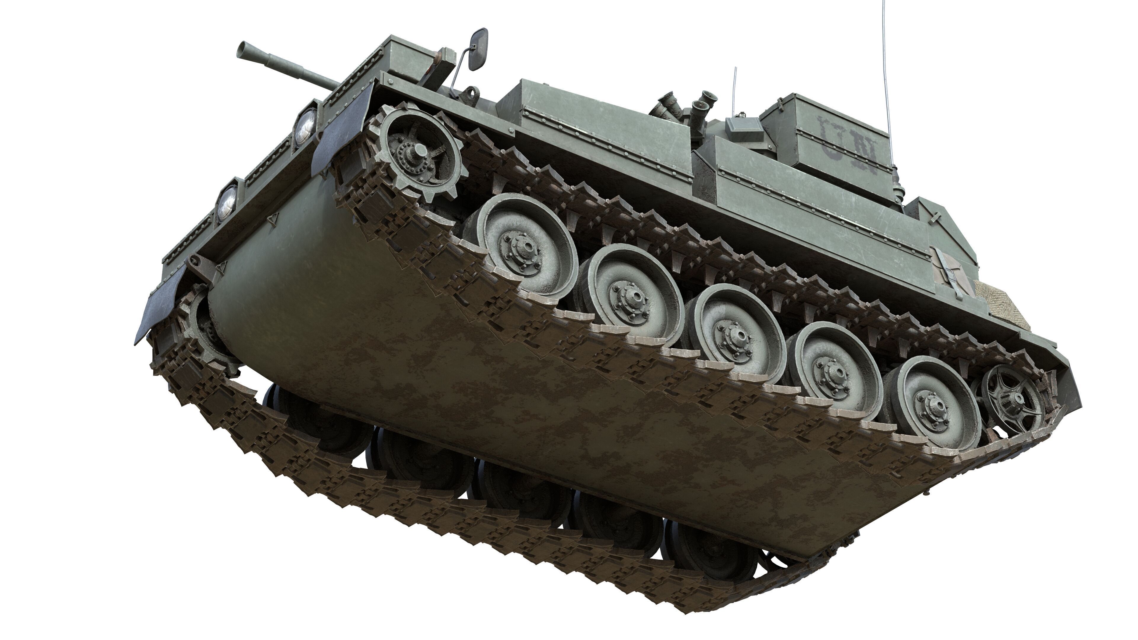 Scimitar FV 107 CVR Tank Low-poly 3D model_9