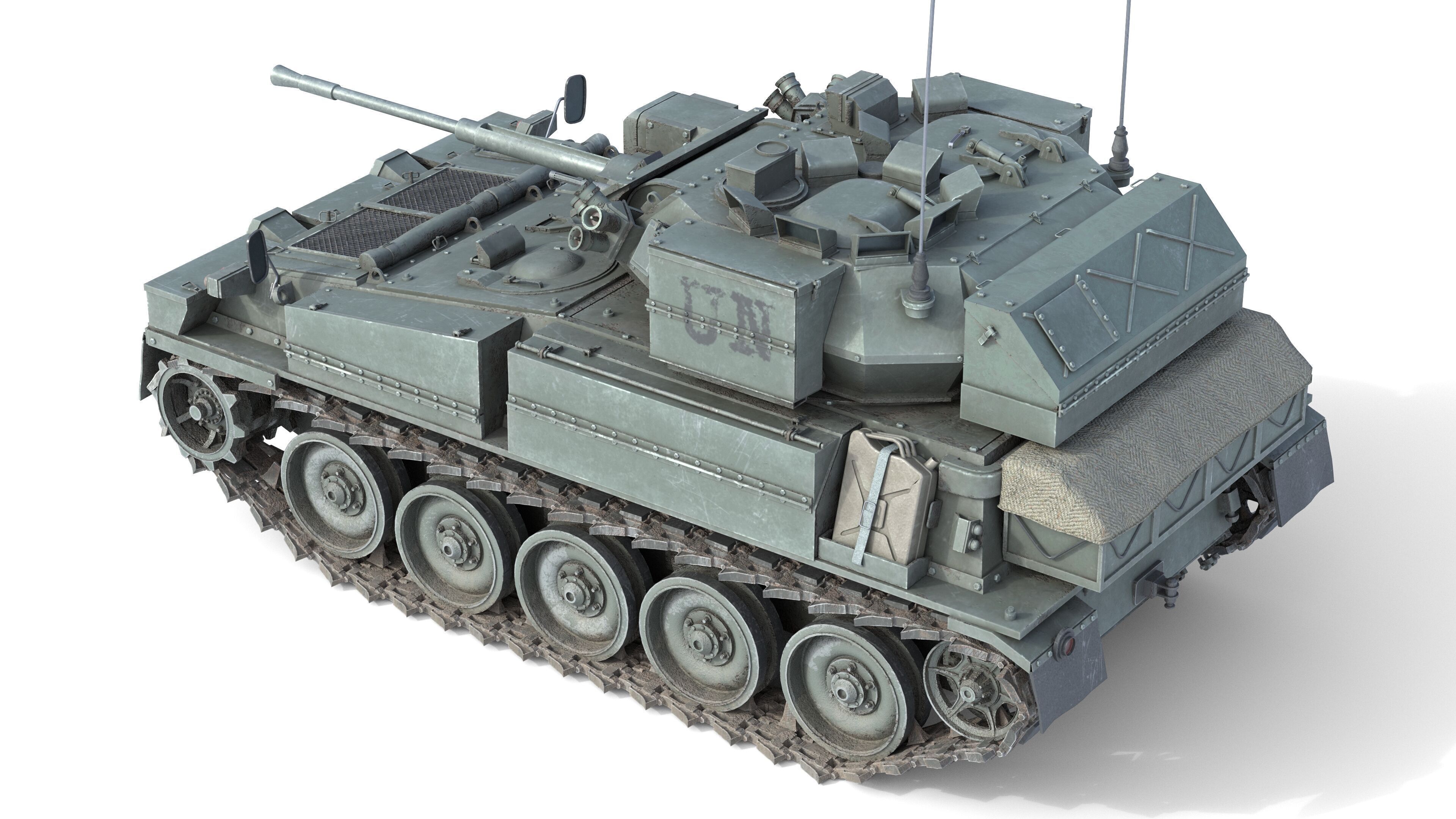 Scimitar FV 107 CVR Tank Low-poly 3D model_1