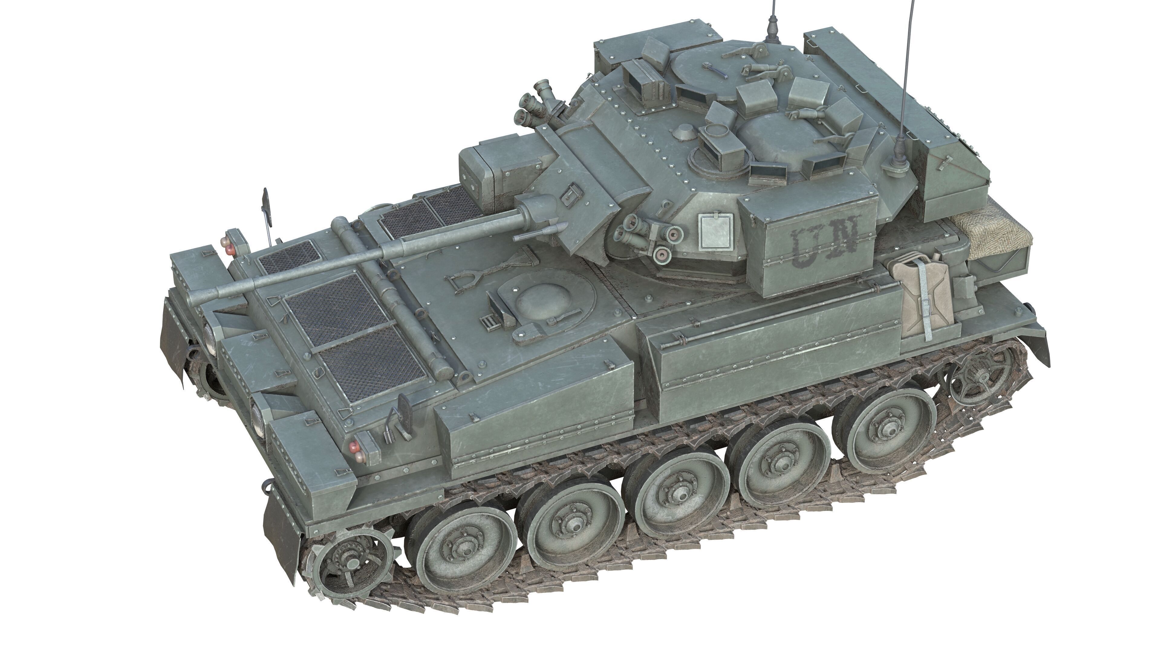 Scimitar FV 107 CVR Tank Low-poly 3D model_6