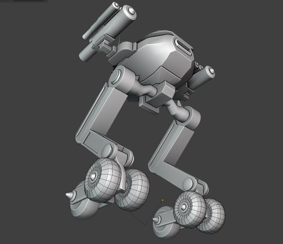 Sci-Fi Robot Enemy 004 Low-poly 3D model_13