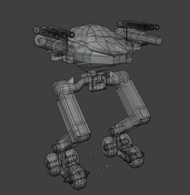 Sci-Fi Robot Enemy 004 Low-poly 3D model_15