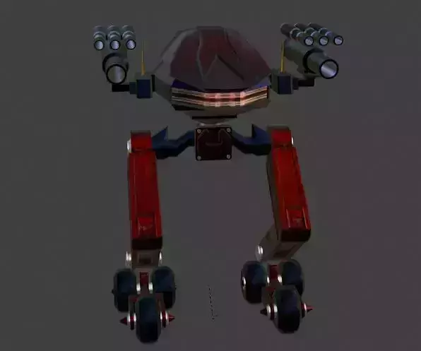 Sci-Fi Robot Enemy 004 Low-poly 3D model