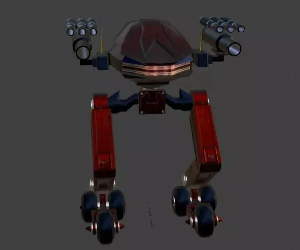 Sci-Fi Robot Enemy 004 Low-poly 3D model_0