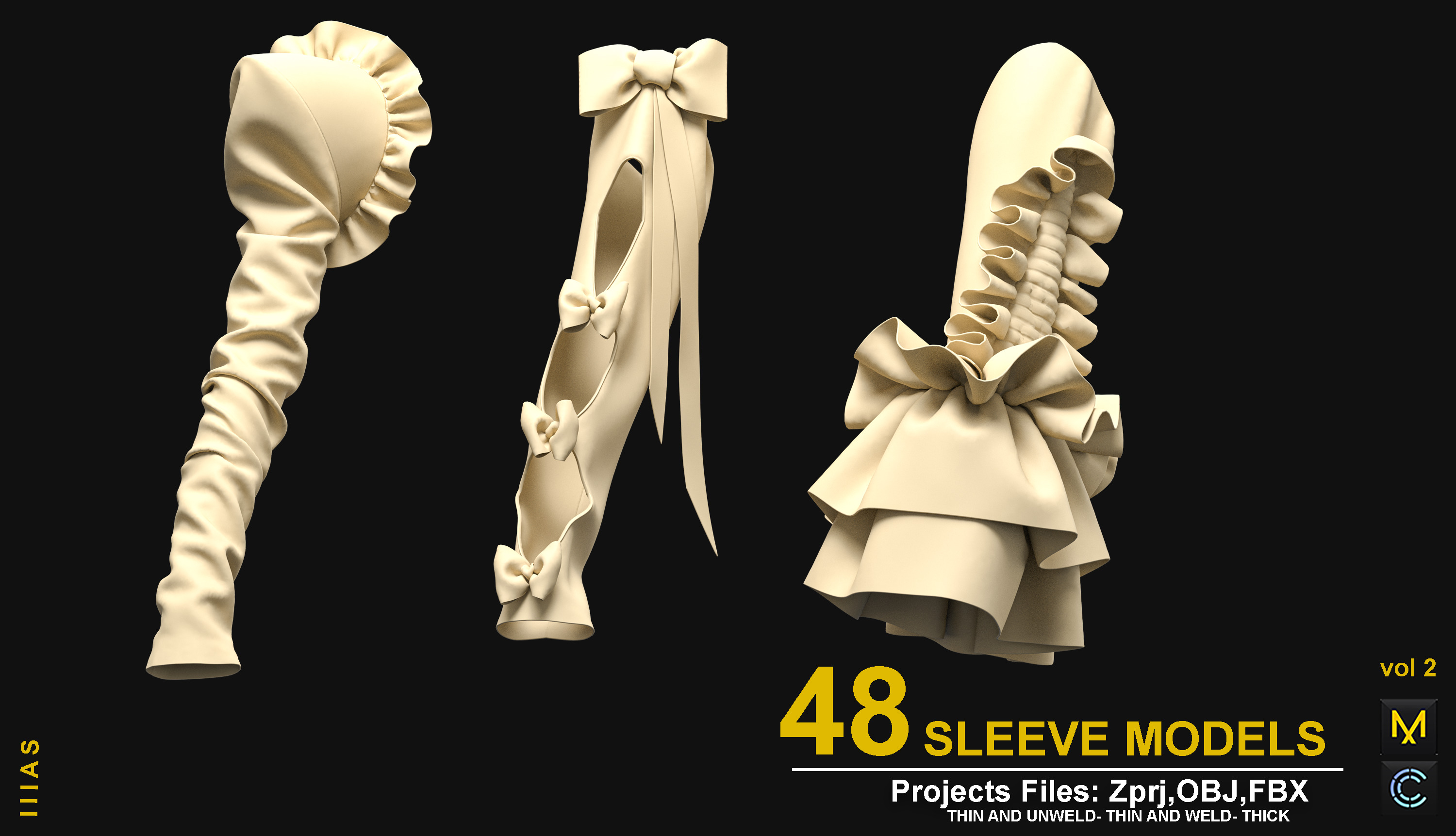 SLEEVE MODELS  3D model_2