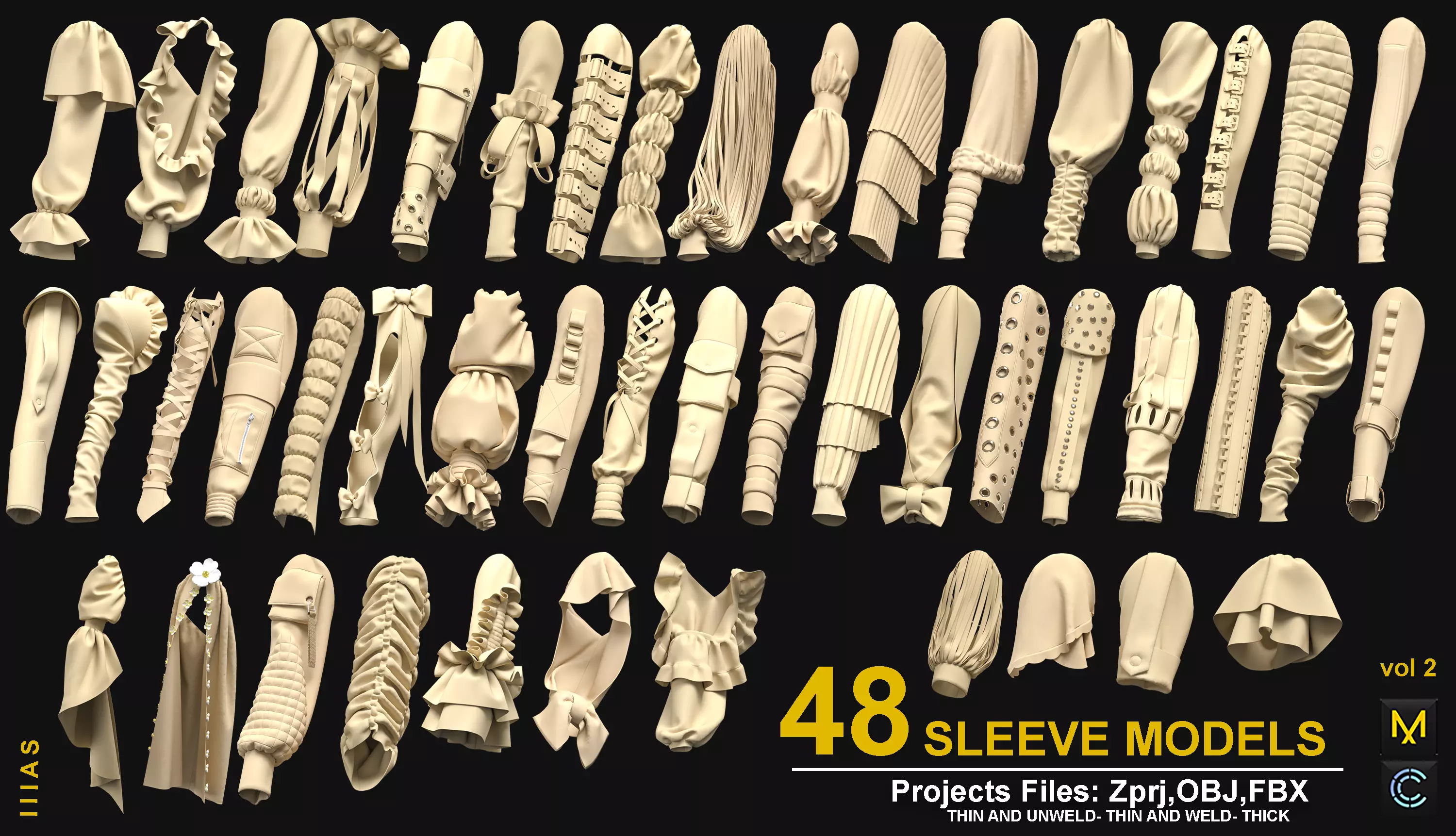 SLEEVE MODELS  3D model_0