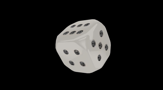 Dice Pick Ups Low-poly 3D model