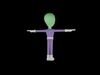 Stylized 3D Alien Character - Cartoon Space Visitor 3D Model 3D model_1