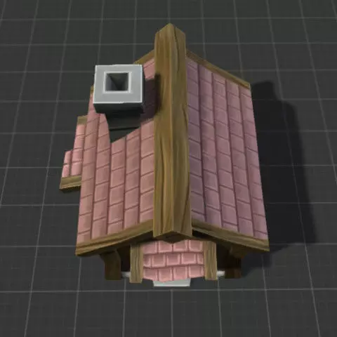 Low Poly RTS House Free low-poly 3D model
