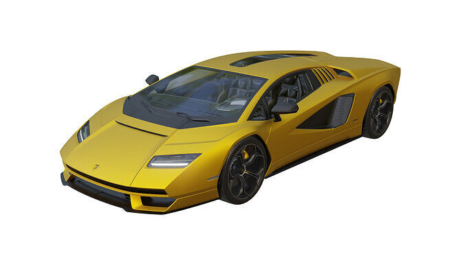 Lamborghini countach LPI 800-4 Low-poly 3D model