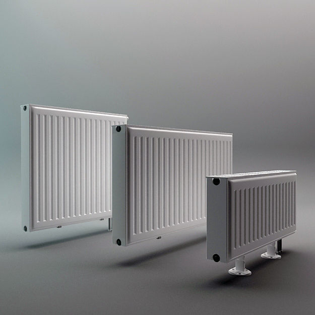 Radiator Set Low-poly 3D model_3