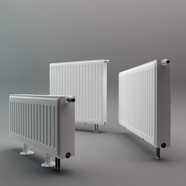 Radiator Set Low-poly 3D model_2
