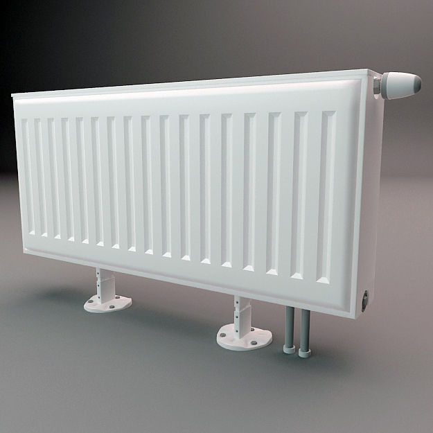 Radiator Set Low-poly 3D model_5