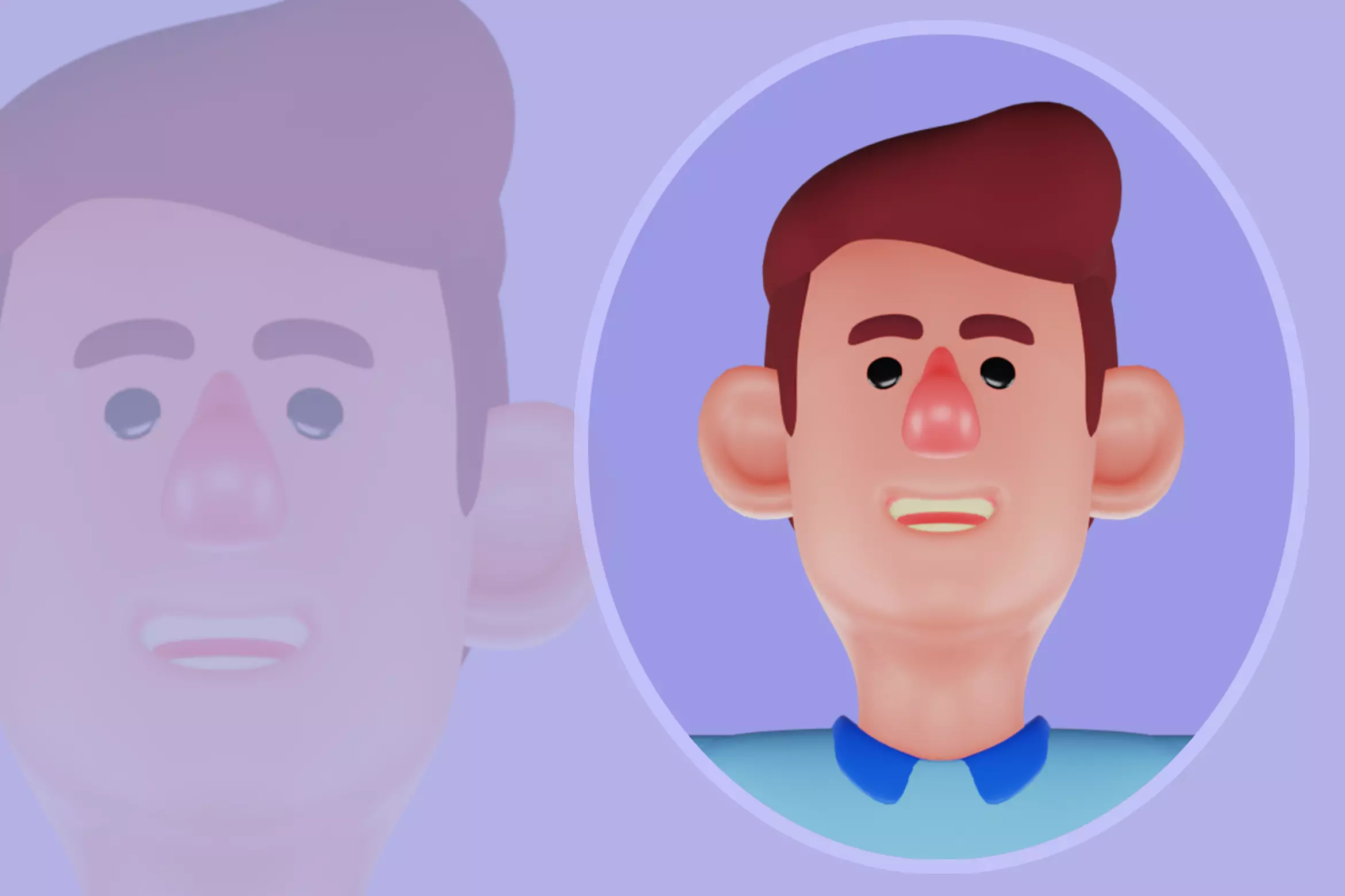 Stylized 3D Male Office Worker Character - Cartoon Business 3D 3D model_0