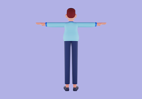 Stylized 3D Male Office Worker Character - Cartoon Business 3D 3D model_4