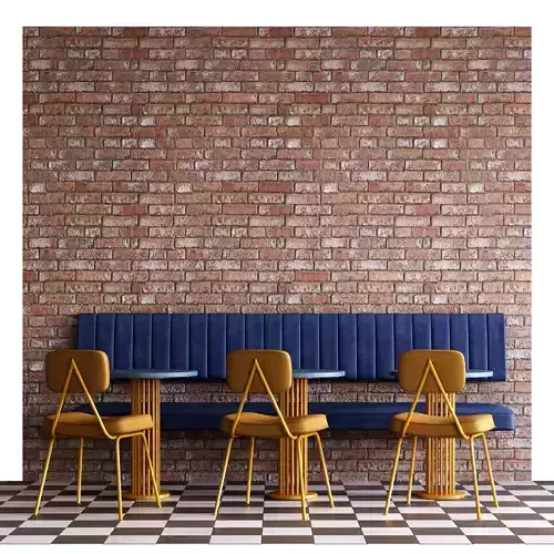 Cafe Seating Area  3D model