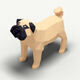 Dog Low Poly 02 Low-poly 3D model_8