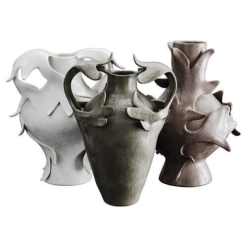 Vase decor Low-poly 3D model