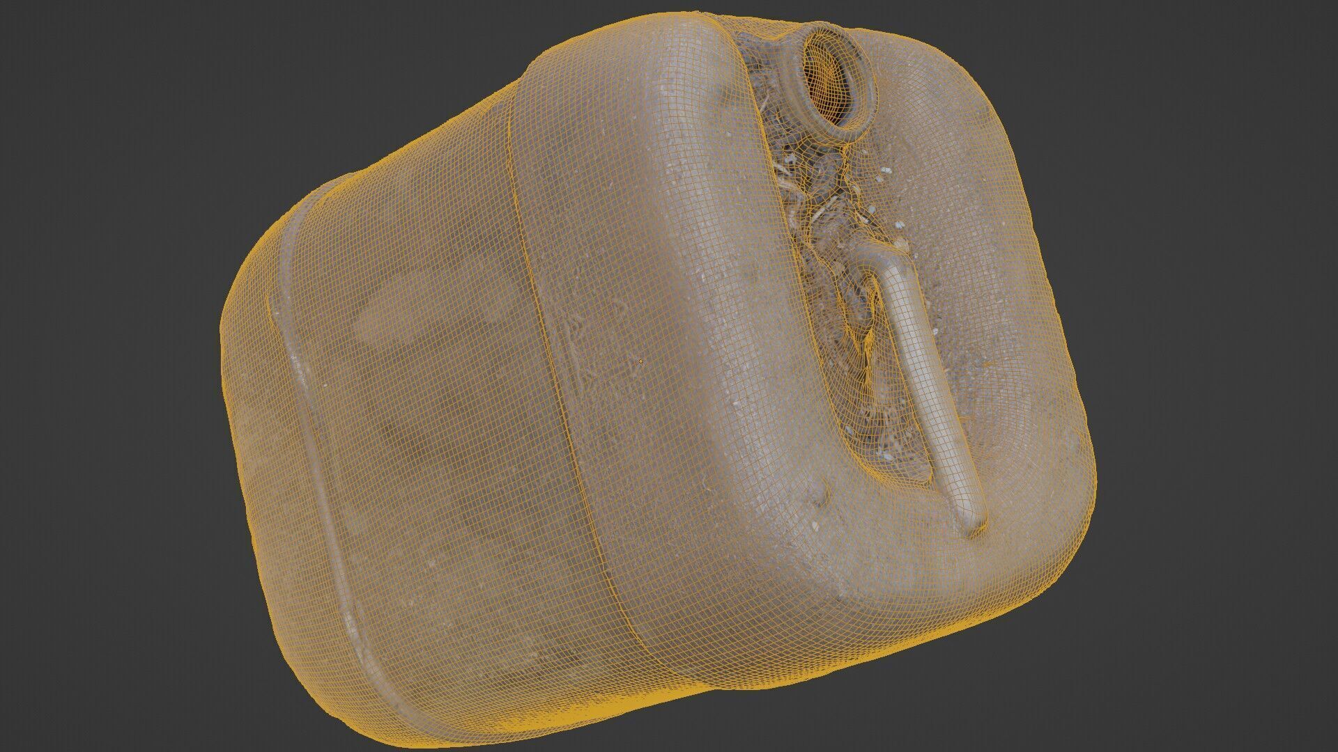 Stackable Plastic Jerry Can Low-poly 3D model_7