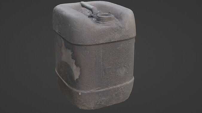 Stackable Plastic Jerry Can Low-poly 3D model