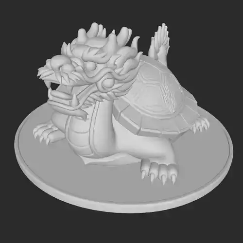 china dragon and turtle mix figure