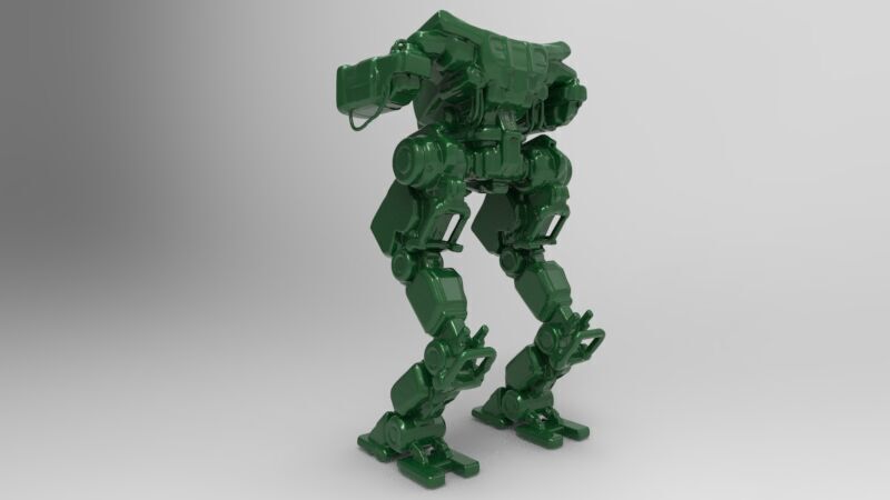 war robotic model 1 3D print model_5