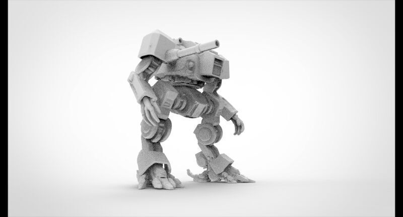 war robotic model 2 3D print model_4
