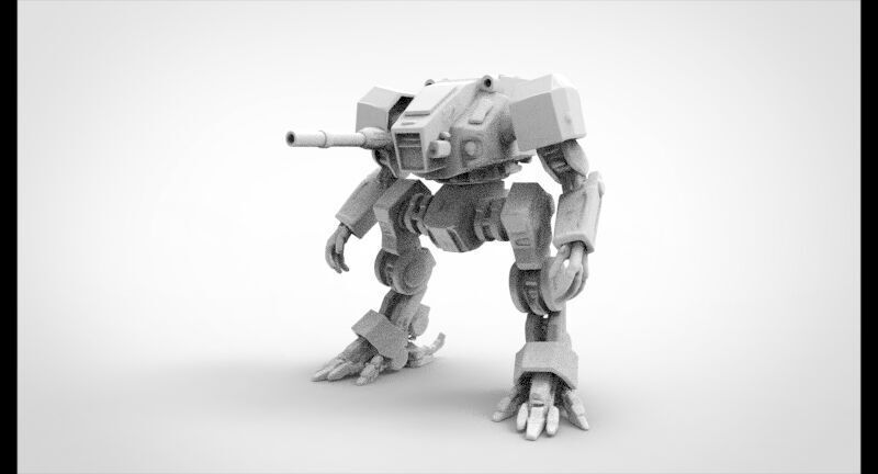 war robotic model 2 3D print model_2