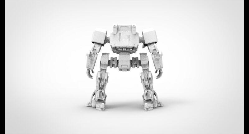 war robotic model 2 3D print model_5