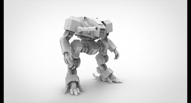 war robotic model 2 3D print model_3