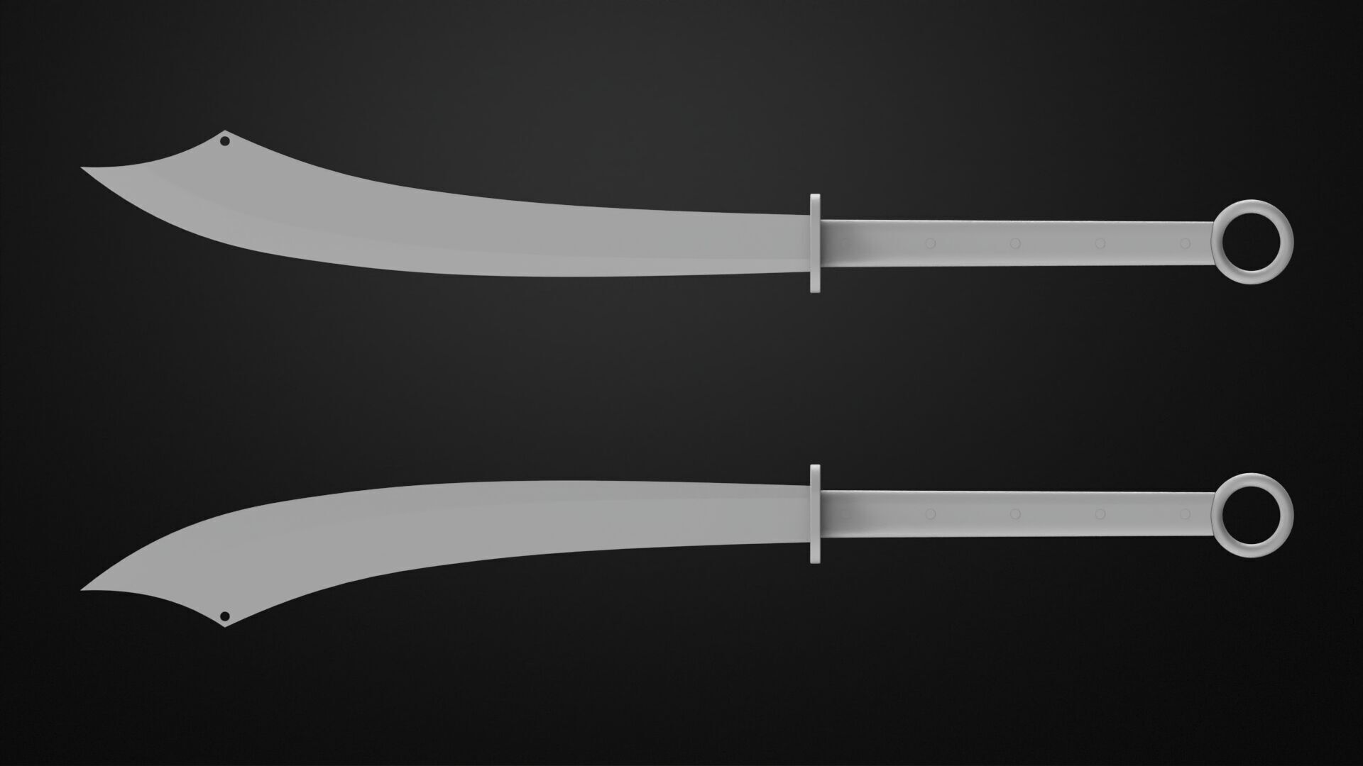 Weapons Encyclopedia 095 Pudao 3D print model_2