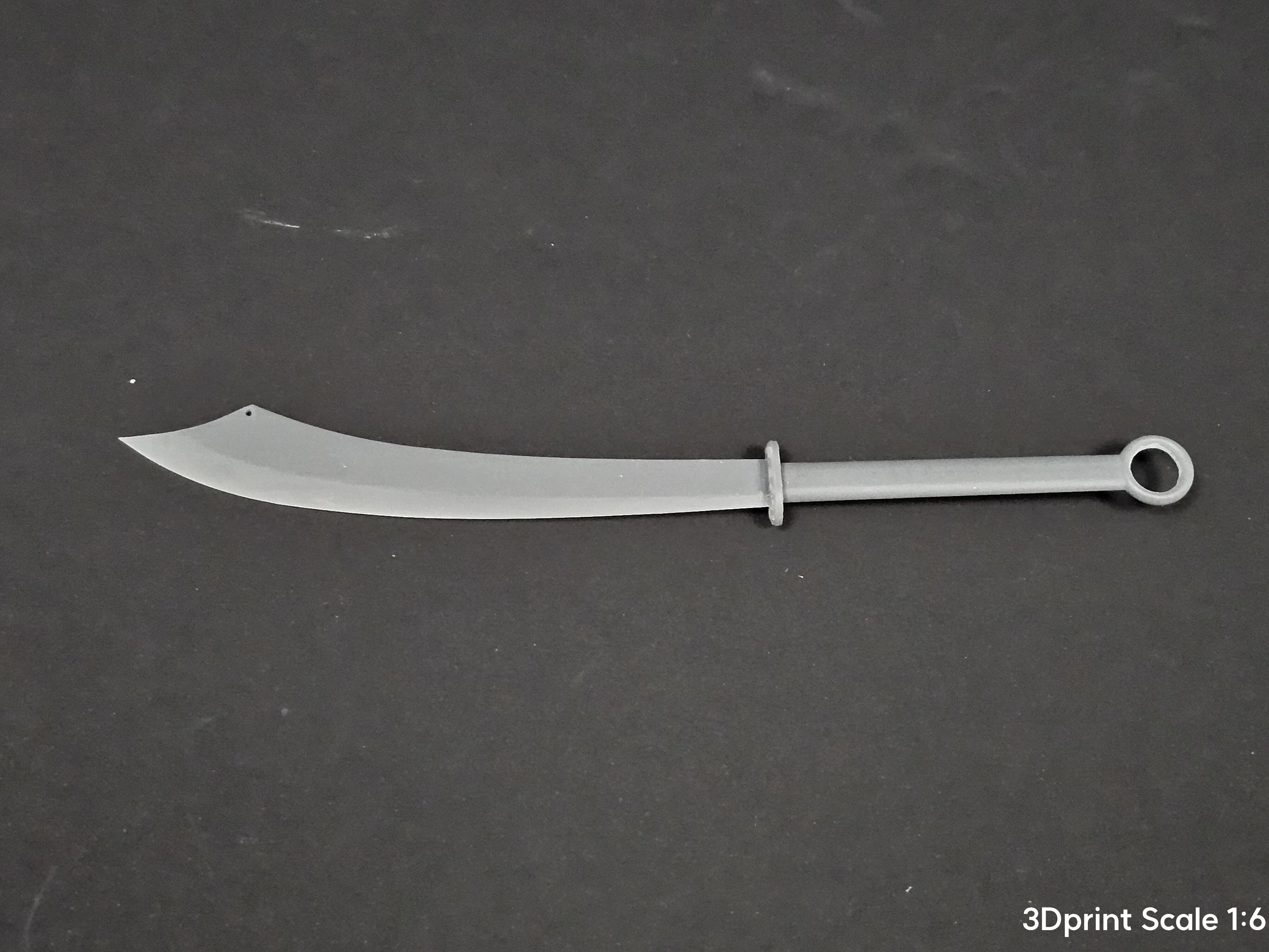 Weapons Encyclopedia 095 Pudao 3D print model_9