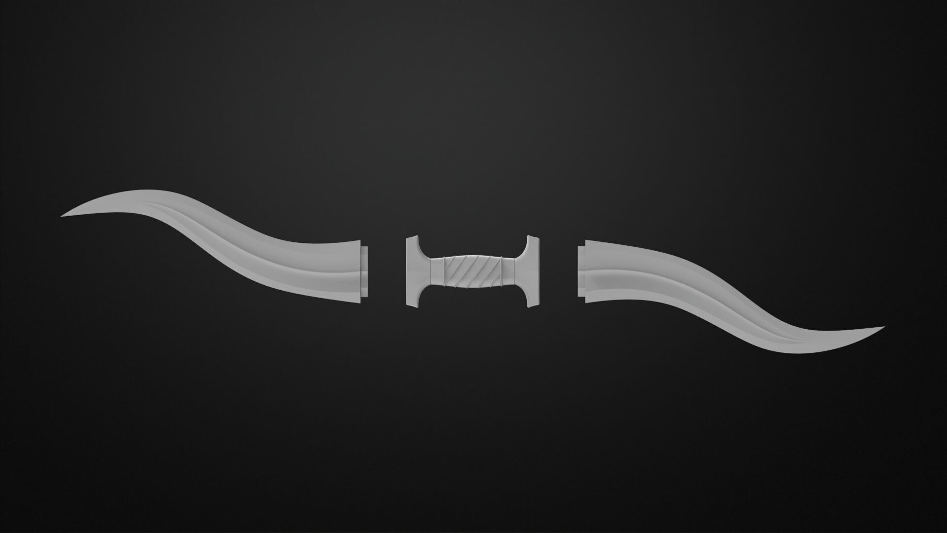 Weapons Encyclopedia 117 Haladie 3D print model_8