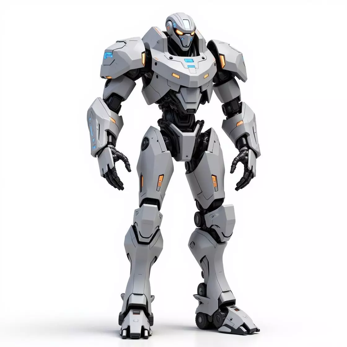 humanoid robotic millitary 3D print model_0