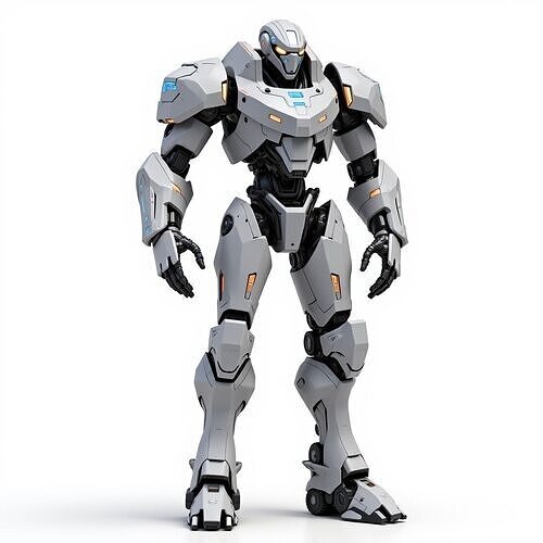 humanoid robotic millitary 3D print model
