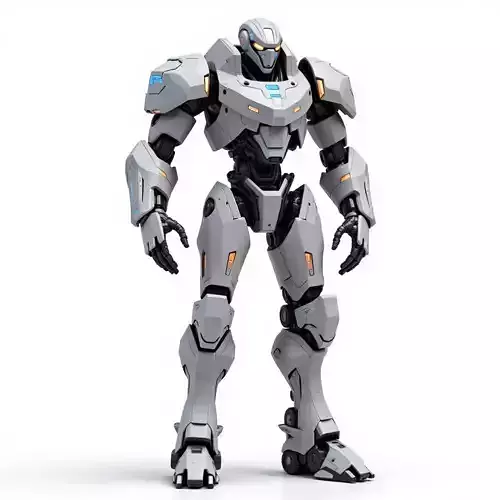 humanoid robotic millitary 3D print model