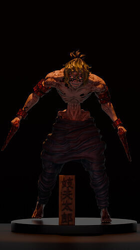 Gyutaro 3D Fan Art Model Demon Slayer 3D print model