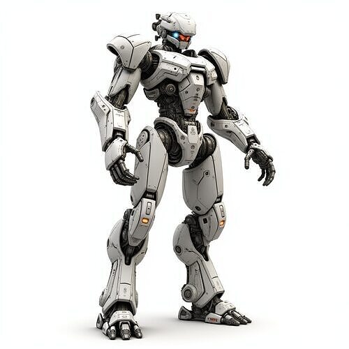 humanoid robotic millitary 3D print model