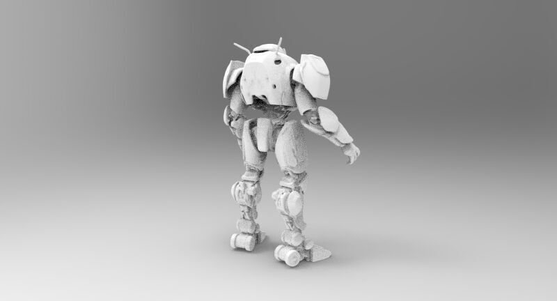 humanoid robotic model 3D print model_5