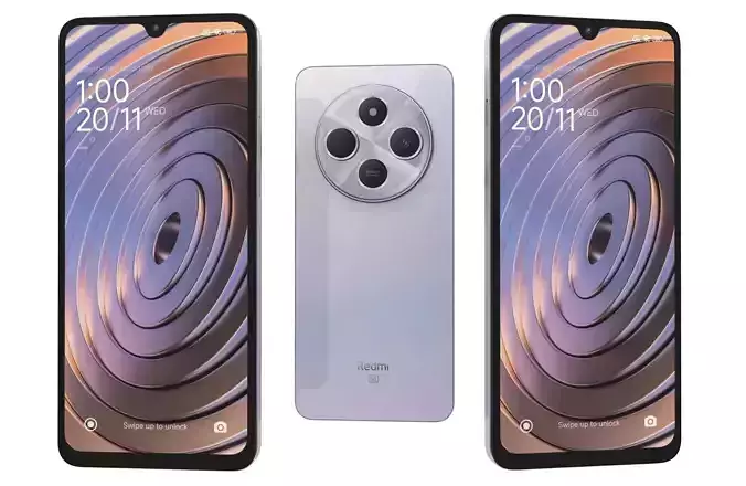 Xiaomi Redmi A4 5G Sparkle Purple 3D model