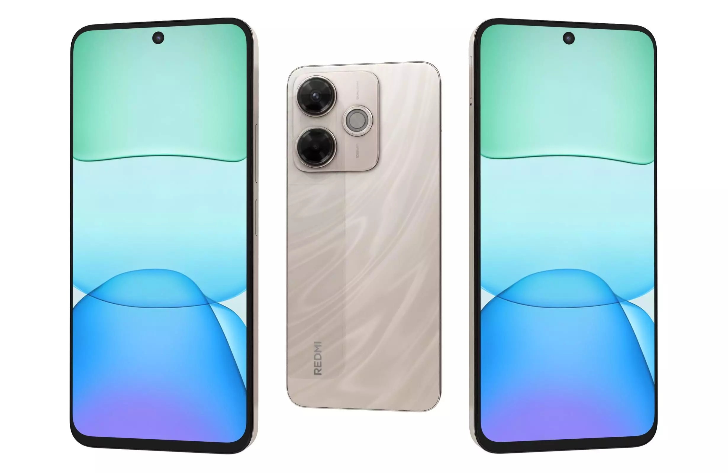 Xiaomi Redmi 13x Gold 3D model_0