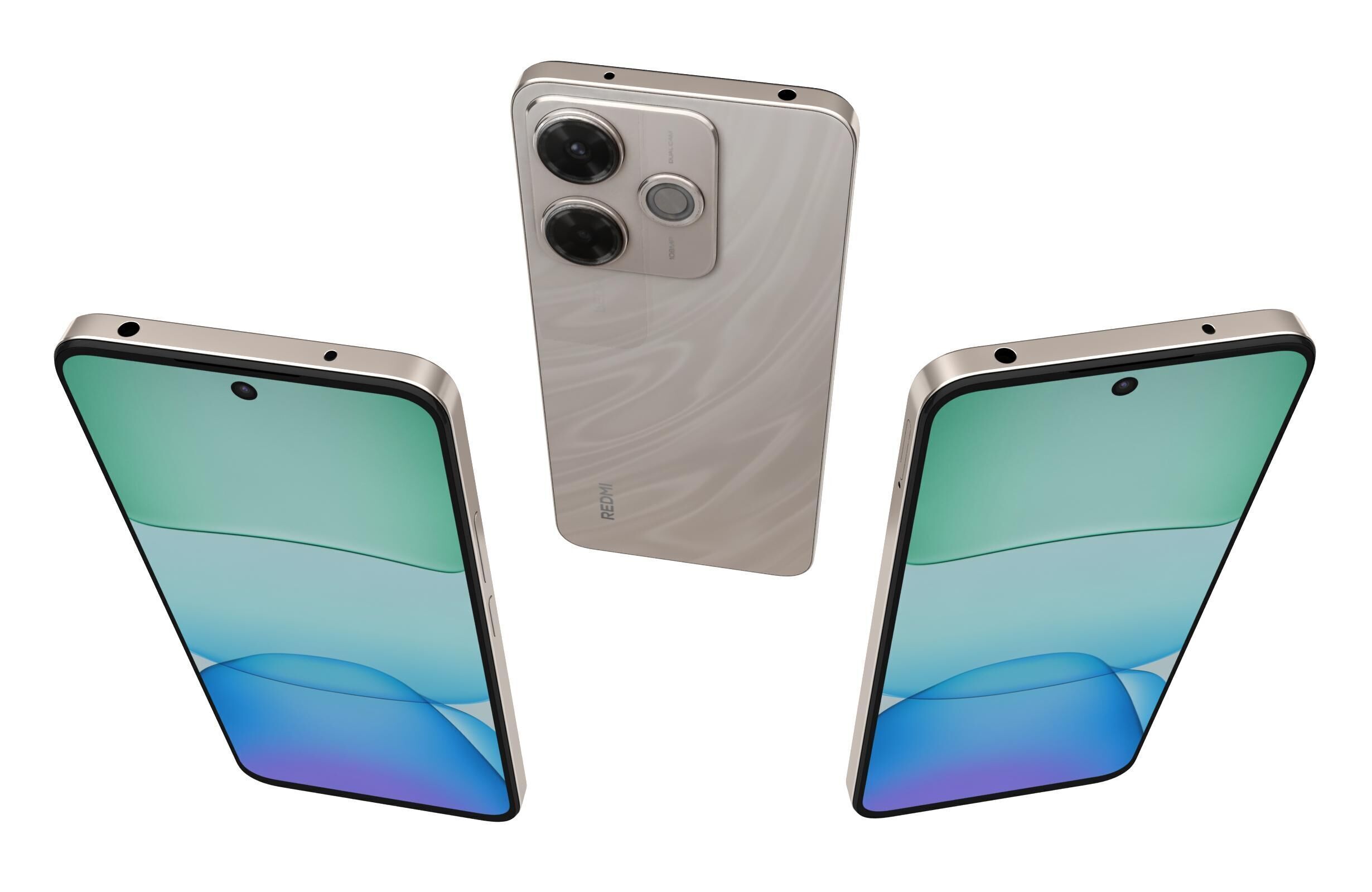 Xiaomi Redmi 13x Gold 3D model_1