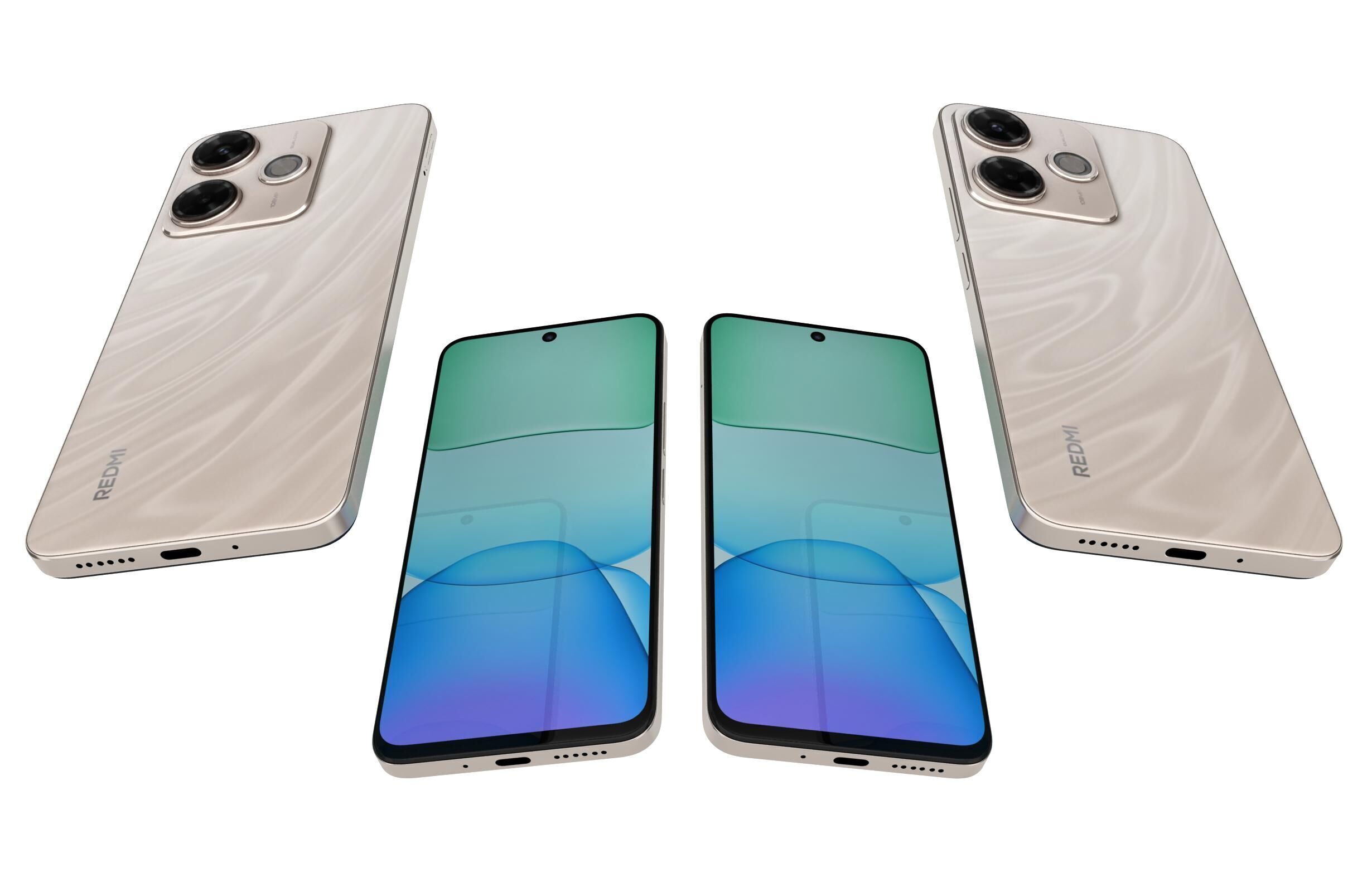 Xiaomi Redmi 13x Gold 3D model_5