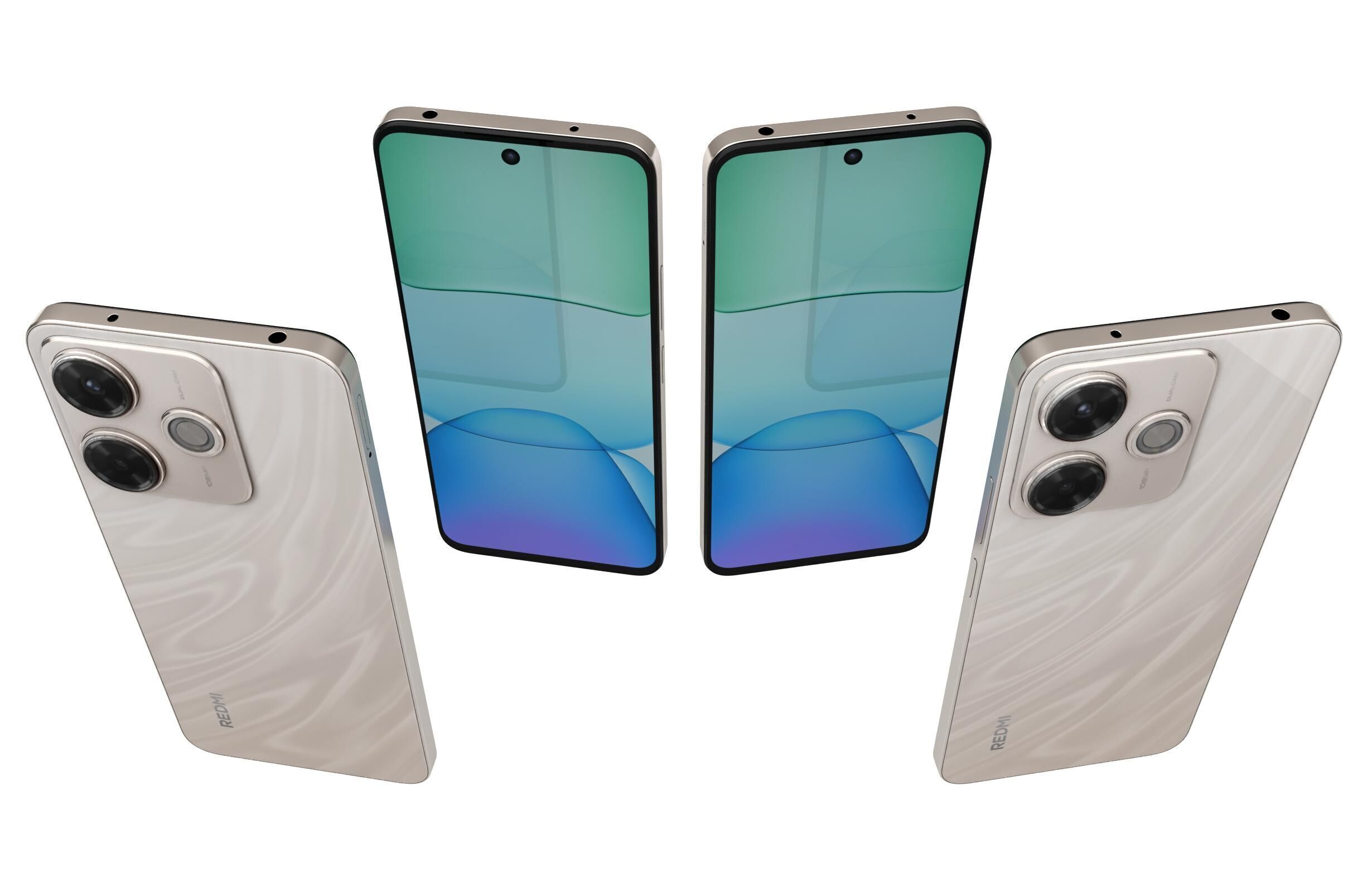 Xiaomi Redmi 13x Gold 3D model_4