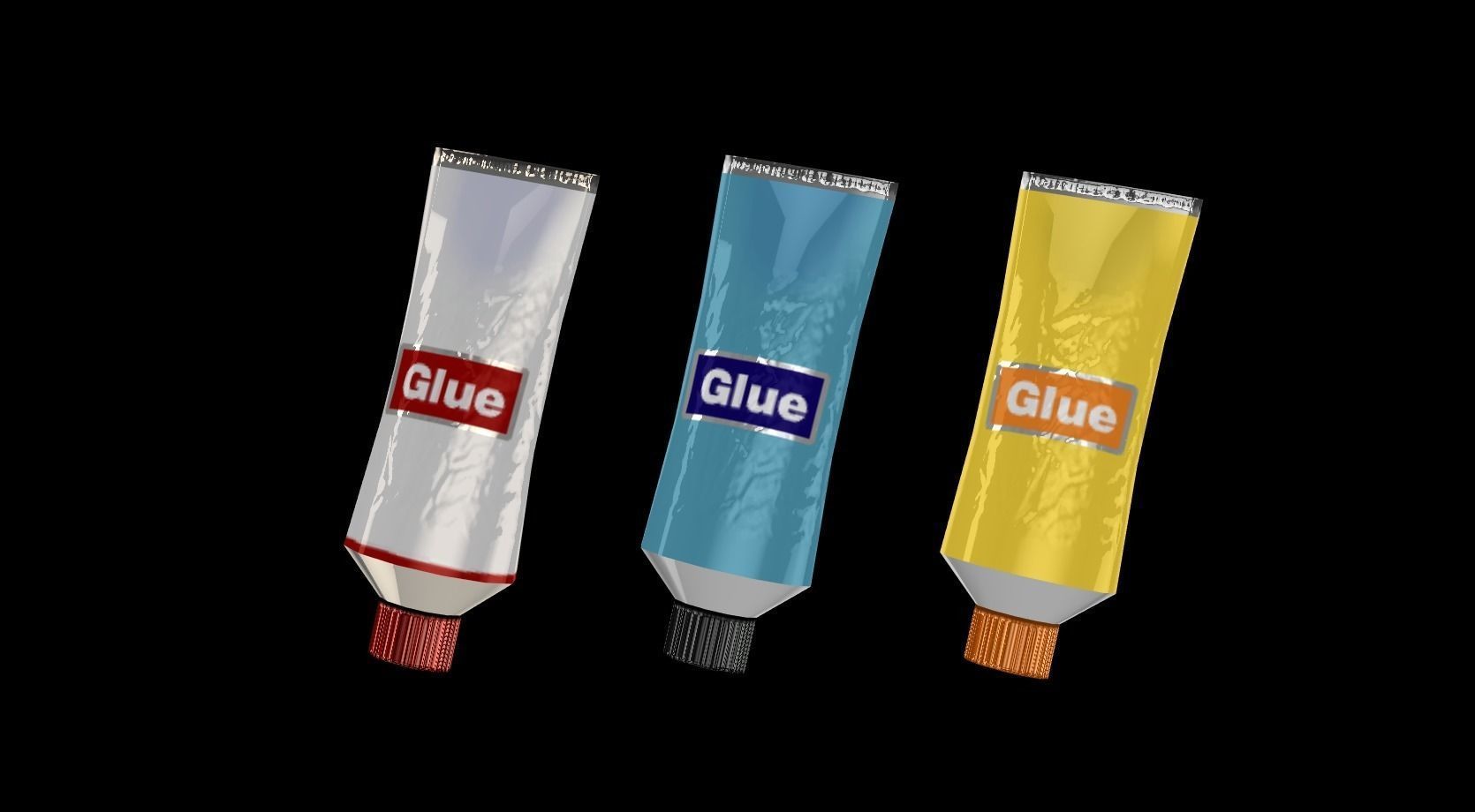 Glue Power Up Low-poly 3D model_1