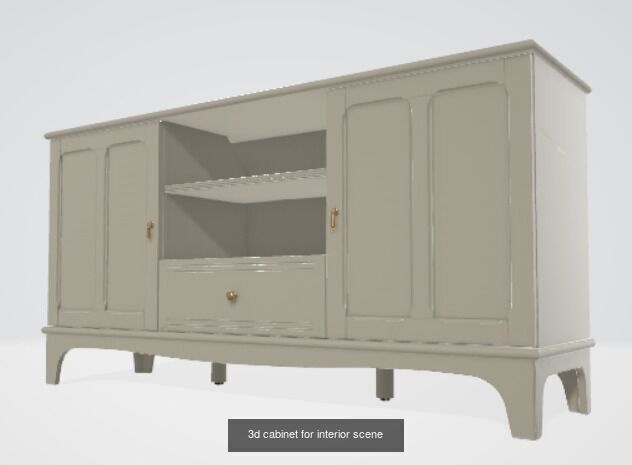 49 High Quality Home Interior Design Pieces 3D Model Collection_39