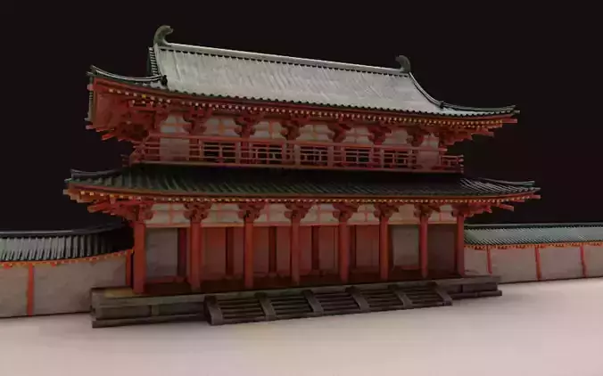 Traditional Japanese Building -Rajoumon Gate