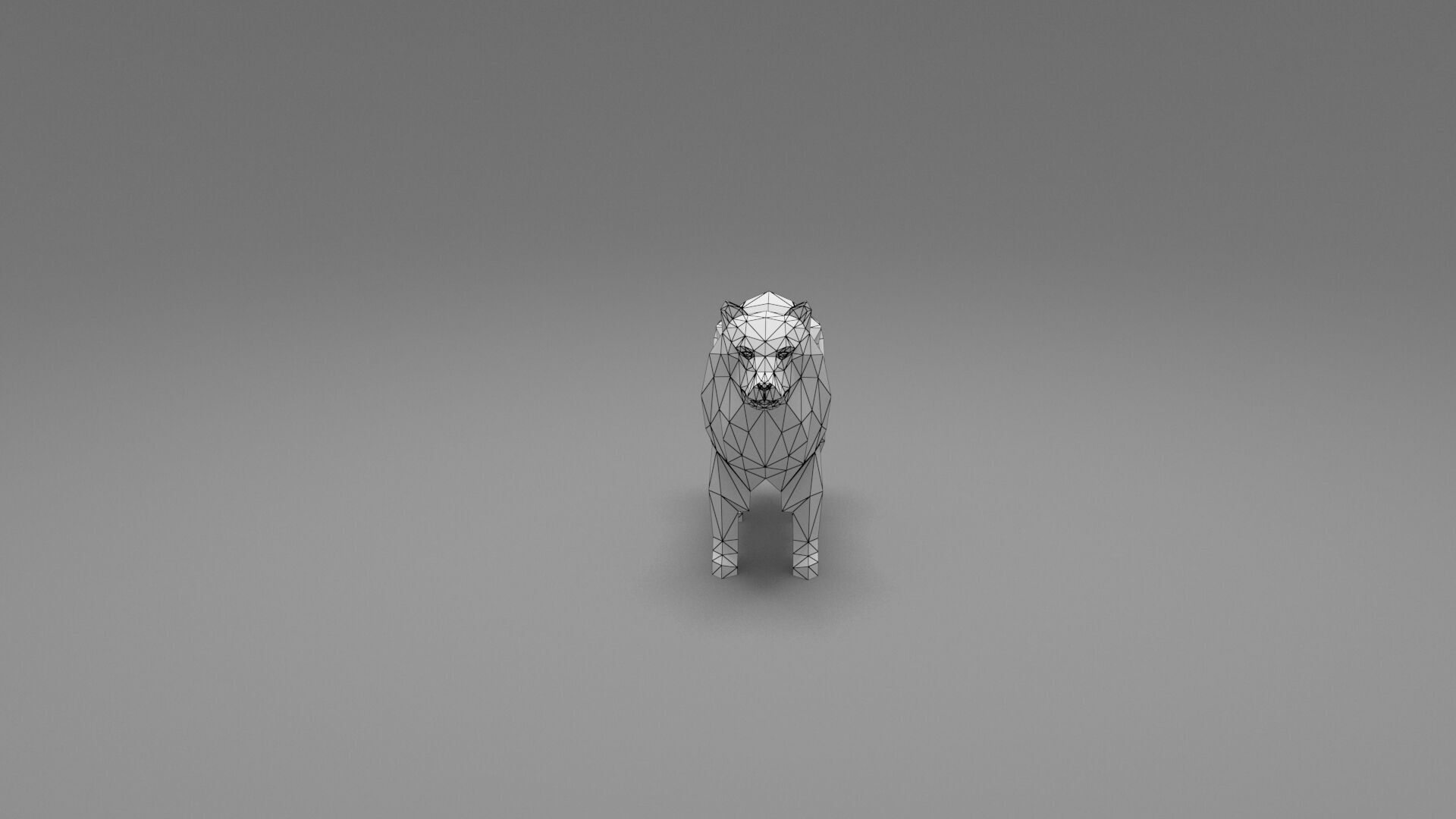 Dog Low Poly 11 Low-poly 3D model_7