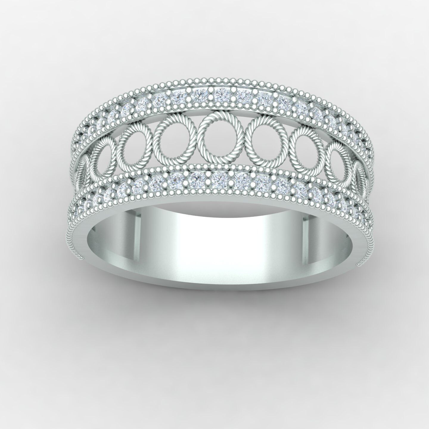 Wedding ring 09 3D print model_5
