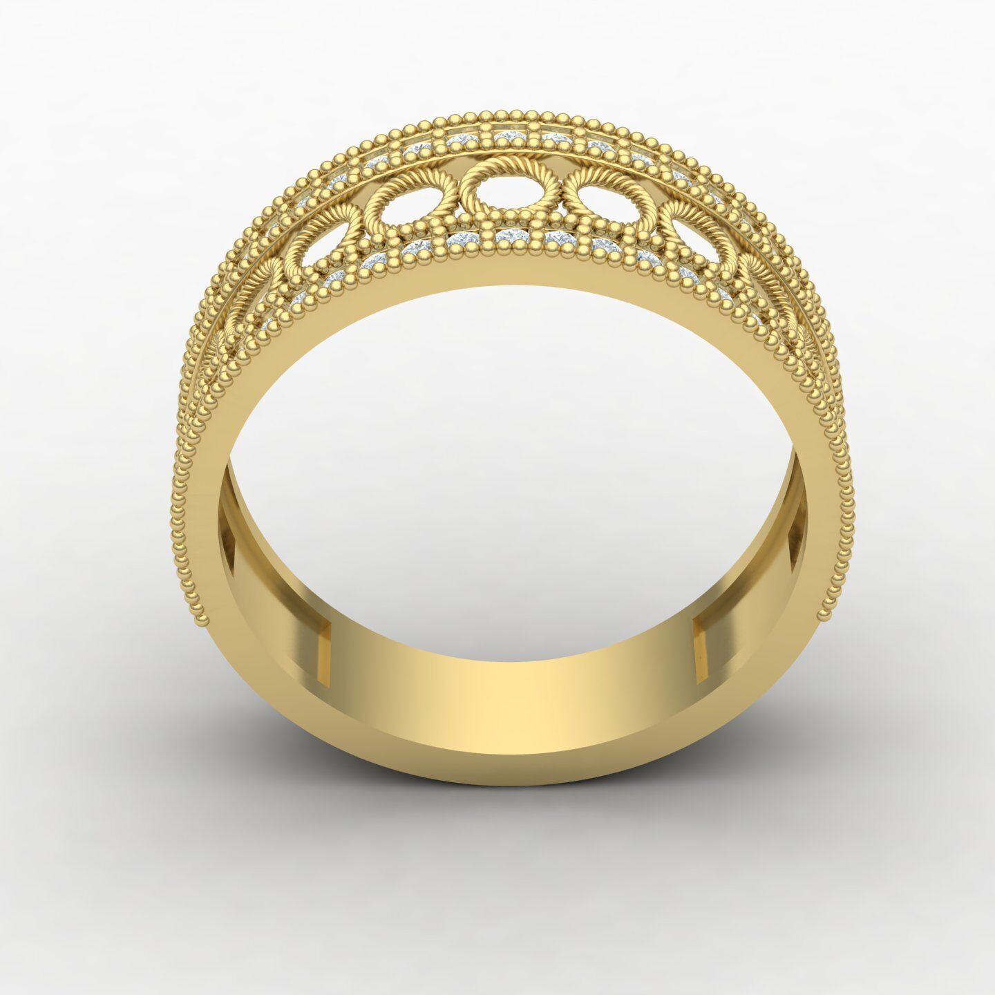 Wedding ring 09 3D print model_2